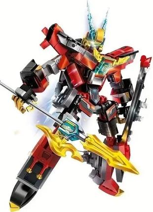 Конструктор для мальчика робот трансформер combined mecha10 фото