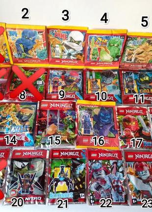 Міні лего фігурки "ніндзяго". ninjago. lego.