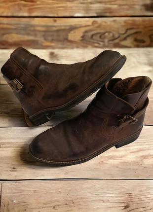 Кожаные мужские ботинки camel boots chelsea 44р 30 см.