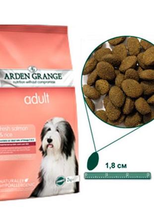 Arden grange adult dog salmon & rice для собак с чувствительным пищеварением - 6 кг