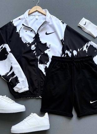 Комплект nike вітровка + шорти⬛️