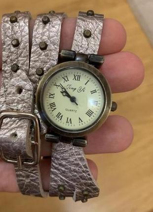 Sale!! часы кожа браслет