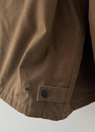 Hm workwear jacket куртка робочий стиль коричнева американська класика гарна зручна вкорочена3 фото