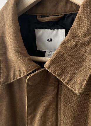 Hm workwear jacket куртка робочий стиль коричнева американська класика гарна зручна вкорочена6 фото
