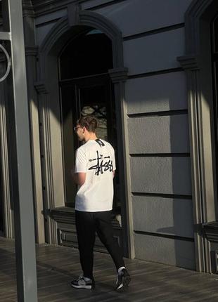 Футболка stussy big logo white