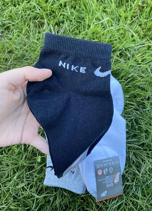 6 пар шкарпетки чоловічі "nike". 41-45р. асорті короткі демісезонні літні.4 фото