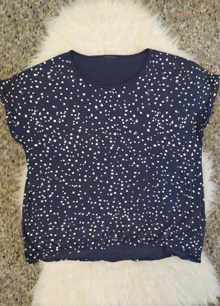 Женская блузка в горох большой размер xl-xxl
