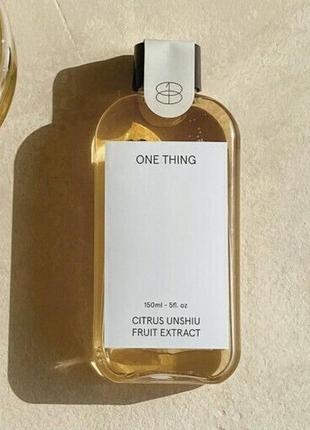 Антиоксидантний тонер з екстрактом цитрусу уншіу one thing citrus unshiu fruit extract 150 ml