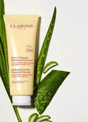 Очищающая пенка clarins gentle hydrating foaming cleanser, 30мл.