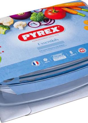 Каструля для запікання pyrex essentials прямокутна скляна 4.3 л + 2.2 л (466a000/7643)