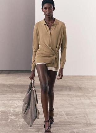 Кардиган із ґудзиками збоку zara