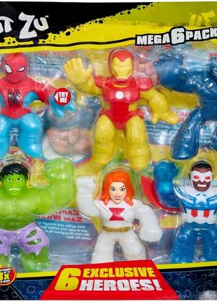 Heroes of goo jit zu marvel 6 pack - гуджитсу набор 6 шт герои марвел