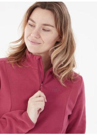 Quechua флісова кофта жіноча для гірського туризму рожева