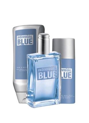 Набір "individual blue" avon (ейвон, айвон) для нього