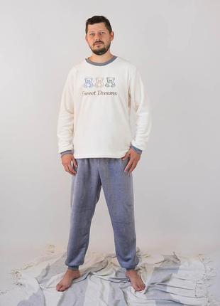 Тепла чоловіча піжама family look