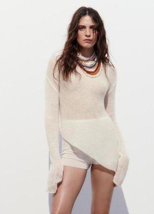 Свитер асимметричного кроя zara 2