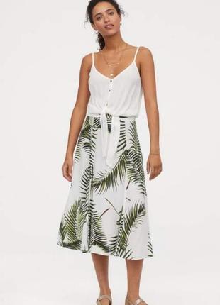 Юбка с тропическим принтом