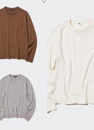 Джемпер uniqlo мерінос вовна шерсть
