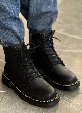 Демисезонные ботинки кожа🖤