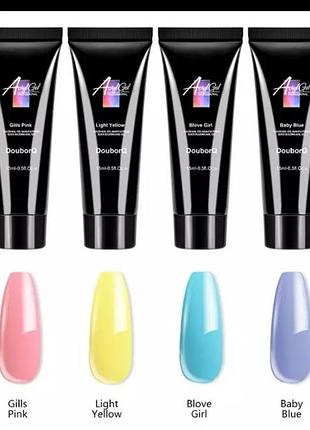 Полигель для наращивания ногтей маникюра акригель акрилатик