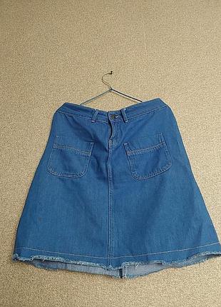 Женская джинсовая мини-юбка