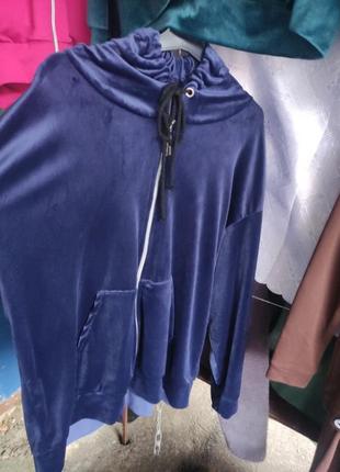 Велюровый костюм батал