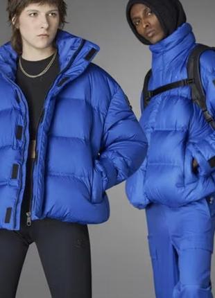 Пуховик куртка унисекс электрик синяя adidas originals down puffer You jacket