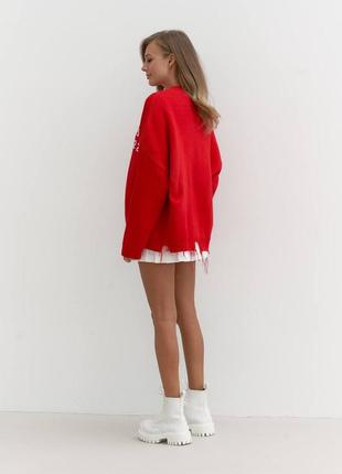 Красный свитер3 фото
