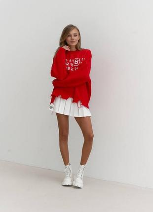 Красный свитер4 фото