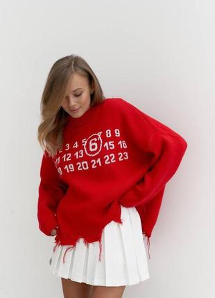 Красный свитер5 фото