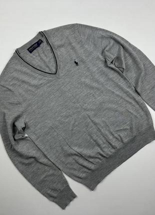 Шерстяной пуловер polo ralph lauren