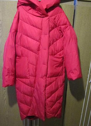 Пуховик длинный