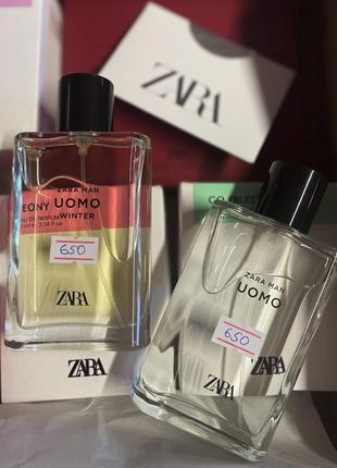 Мужской парфюм zara uomo, silver/gold, lisboa/seoul