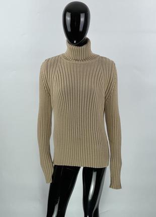 Італійський ребристий гольф светрик georges rech 100% merino wool