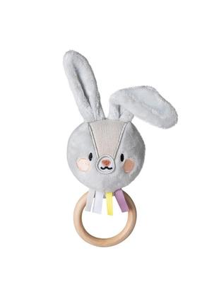 Бряскальце кролик райские taf toys из коллекции садиков в городе (13025) для малышей от 0мис. зайчик, погремушка, игрушка, грызунок, прорезыватель