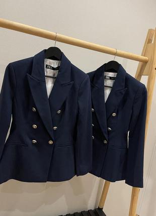 Zara пиджак жакет блейзер xs