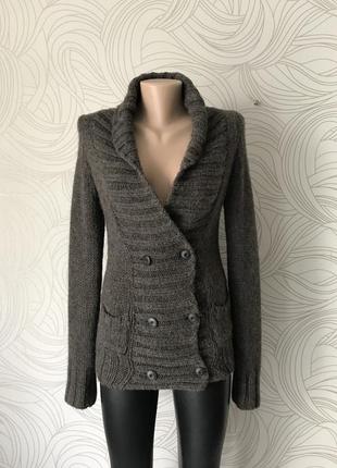 Тёплый кардиган «massimo dutti» испания 🇪🇸, 37% альпака 🦙