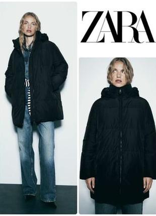 Пуховик куртка zara нова s m