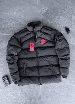 Зимняя мужская куртка пуховик тепла hugo boss