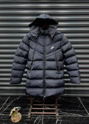 Зимнее мужское спортивное пальто пуховик restock nike tech fleece