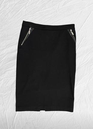 Юбка карандаш черная прямая