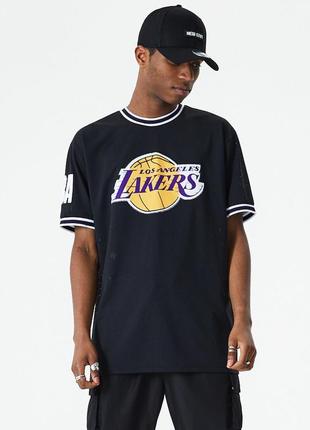 Футболка коллаборация los angeles lakers и new era