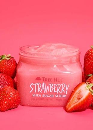 Tree hut shea butter scrub strawberry скраб для тіла