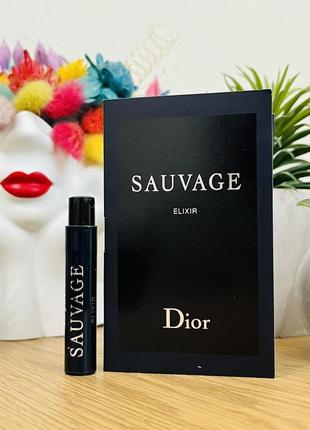Оригінал пробник парфум духи christian dior sauvage elixir