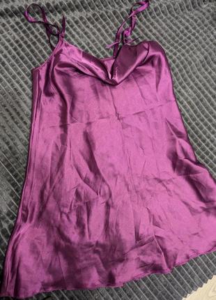 Ночная рубашка для кормления,атласная, размер m-l.