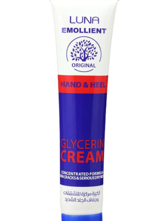 Пом'якшуючий крем для рук та п'ят luna emollient glycerin cream for hand & heel