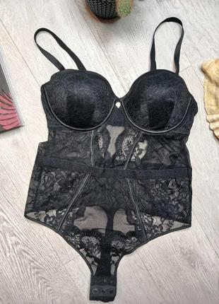 Черный боди primark