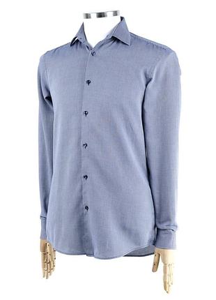 Hugo boss рубашка в мелкую гусиную лапку