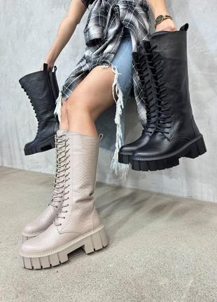 Нереально стильные и теплые высокие берцы 😍