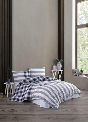 Комплект постільної білизни kristal ranforse 200×220 см solar pembe 40395